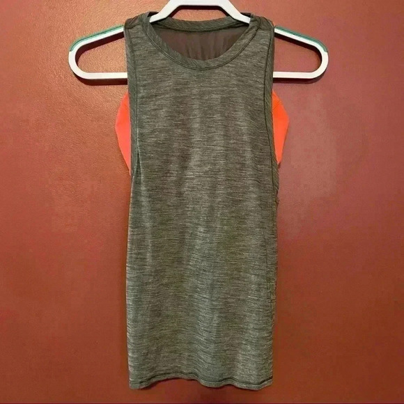 Lululemon Gray Tank Sport Bra Attached - Picture 2 of 8